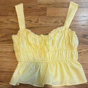 Sunny Yellow Ruffled Camisole